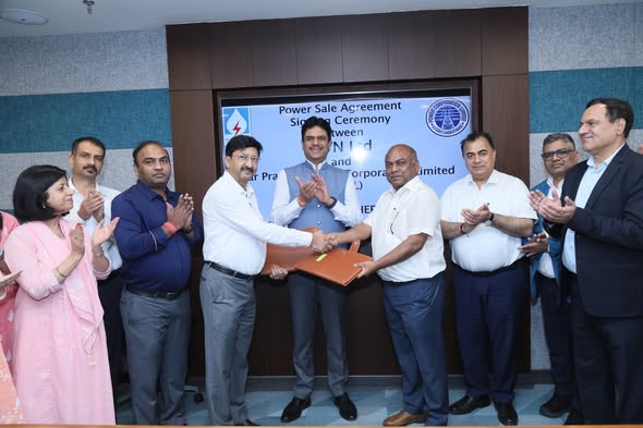 SJVN signed PSA and PPA with UPPCL and NDMC
