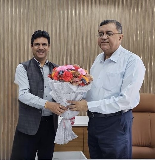 CMD, SJVN met ACS, Energy & Petrochemicals Dept, Govt. of Gujarat