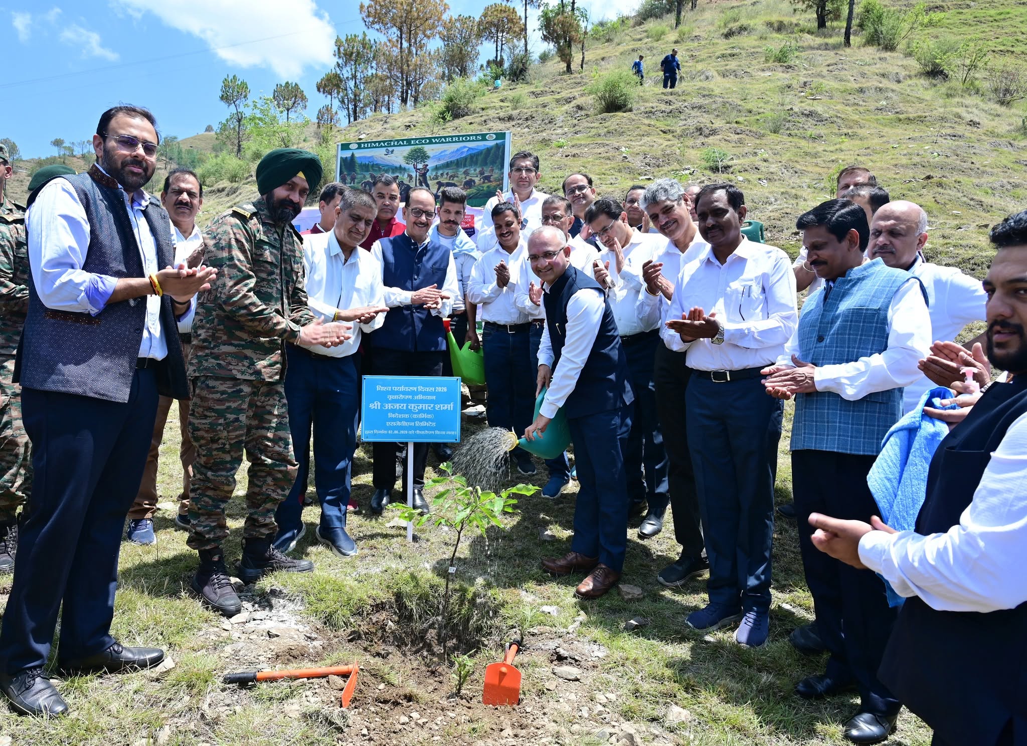 SJVN celebrated World Environment Day with tree plantation drive at Shimla