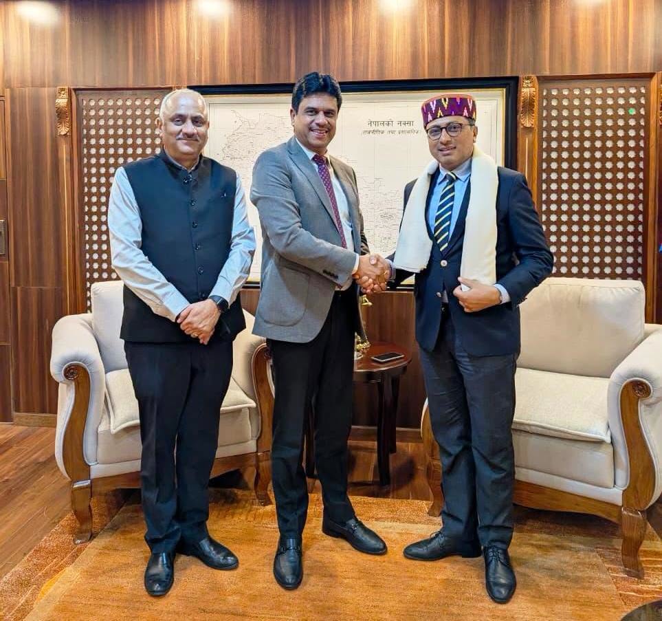 एसजेवीएन मैनेजमेंट ने नेपाल सरकार के माननीय मंत्रियों और वरिष्ठ अधिकारियों से मुलाकात की।